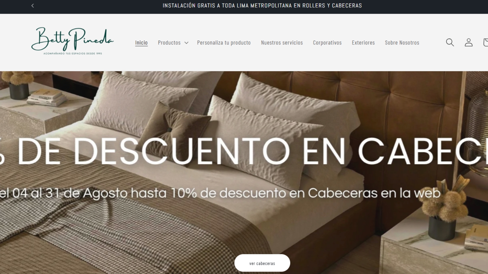 Betty Pineda: ecommerce + campañas